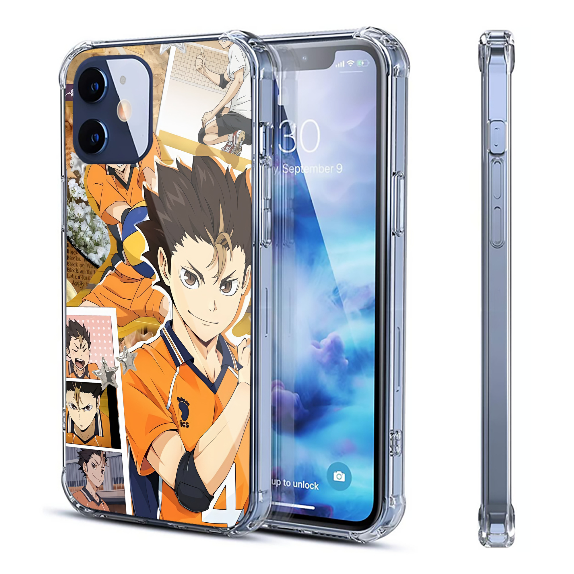 （画像用） ハイキュー!! Haikyu!! 【iPhone 12シリーズ対応】透明スマホケース（クリアソフトケース）